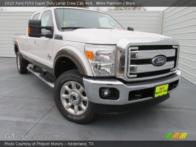 2015 Ford F350 Super Duty Lariat Crew Cab 4x4 in White Platinum