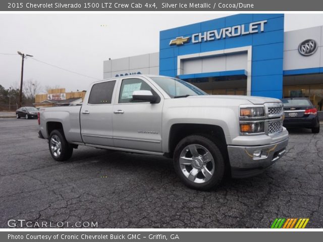 2015 Chevrolet Silverado 1500 LTZ Crew Cab 4x4 in Silver Ice Metallic