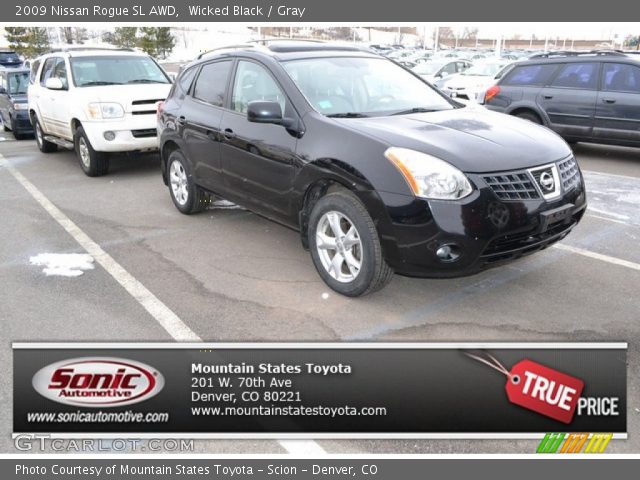 2009 Nissan Rogue SL AWD in Wicked Black