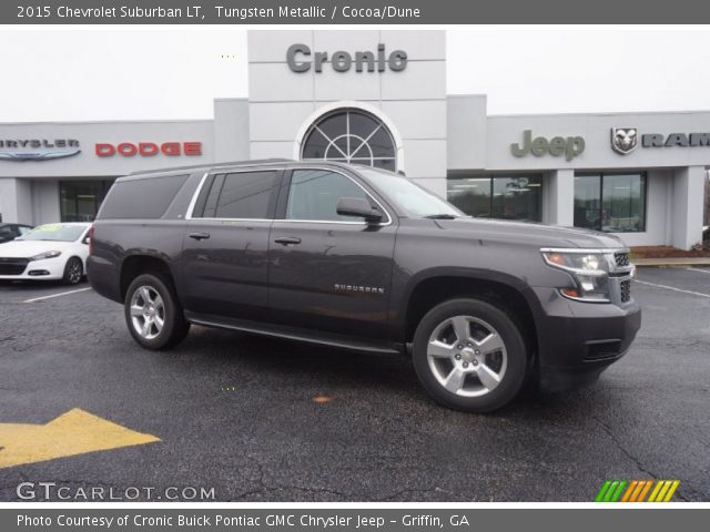 Tungsten Metallic 2015 Chevrolet Suburban Lt Cocoa Dune