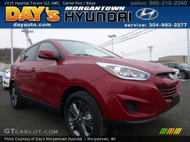 2015 Hyundai Tucson GLS AWD in Garnet Red