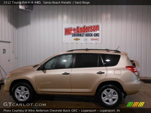 2012 Toyota RAV4 I4 4WD in Sandy Beach Metallic