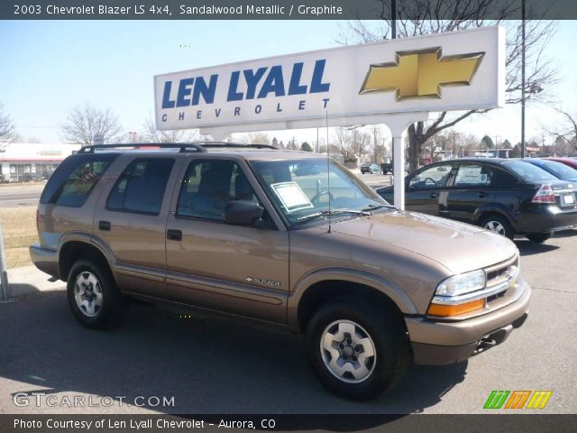 2003 Chevrolet Blazer LS 4x4 in Sandalwood Metallic