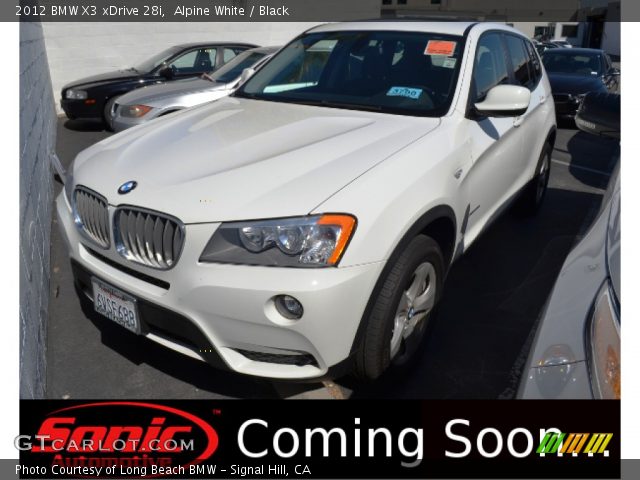 2012 BMW X3 xDrive 28i in Alpine White