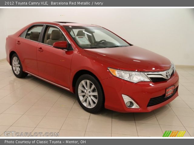 2012 Toyota Camry XLE in Barcelona Red Metallic