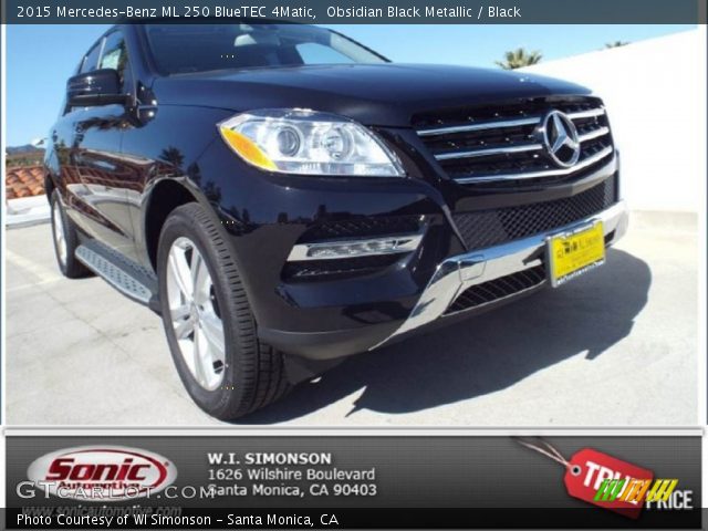 2015 Mercedes-Benz ML 250 BlueTEC 4Matic in Obsidian Black Metallic