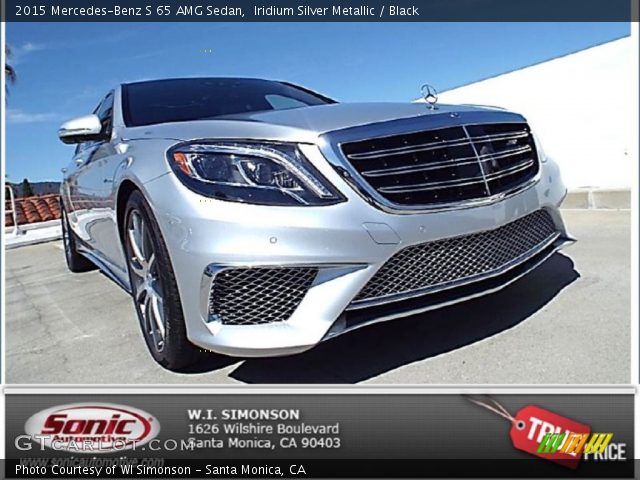 2015 Mercedes-Benz S 65 AMG Sedan in Iridium Silver Metallic