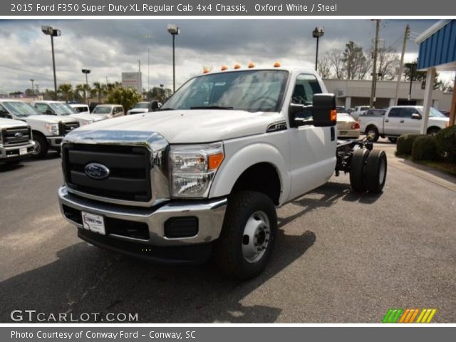 2015 Ford F350 Super Duty XL Regular Cab 4x4 Chassis in Oxford White