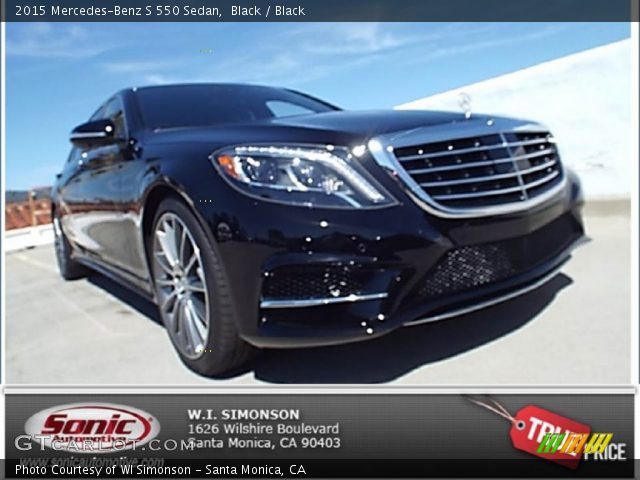 2015 Mercedes-Benz S 550 Sedan in Black
