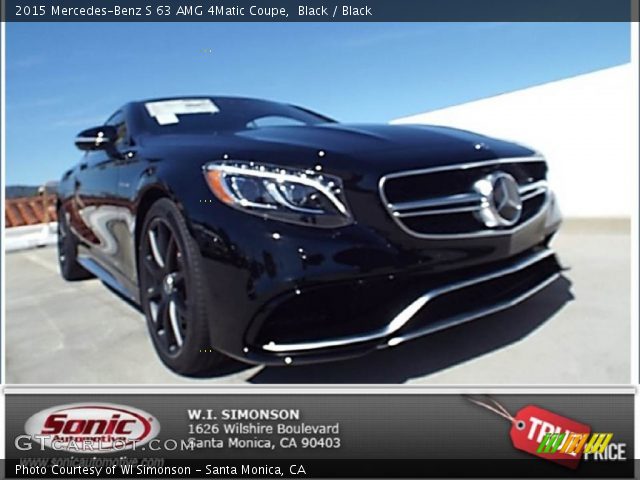 2015 Mercedes-Benz S 63 AMG 4Matic Coupe in Black