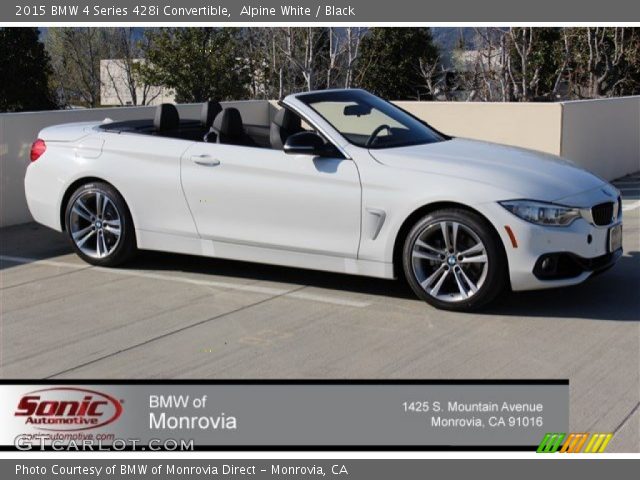 2015 BMW 4 Series 428i Convertible in Alpine White