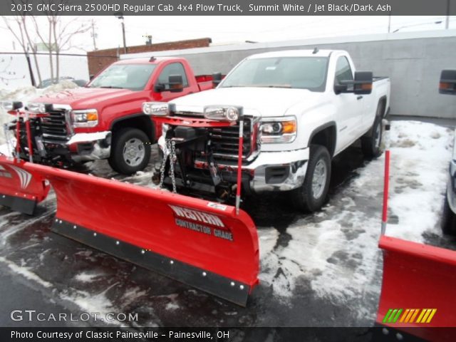 2015 GMC Sierra 2500HD Regular Cab 4x4 Plow Truck in Summit White