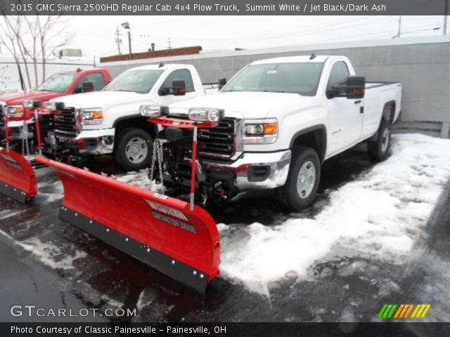 2015 GMC Sierra 2500HD Regular Cab 4x4 Plow Truck in Summit White