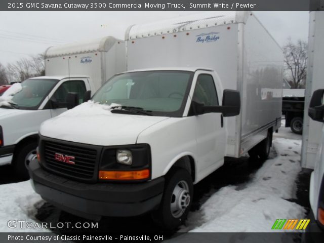 2015 GMC Savana Cutaway 3500 Commercial Moving Truck in Summit White