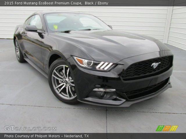 2015 Ford Mustang EcoBoost Premium Coupe in Black