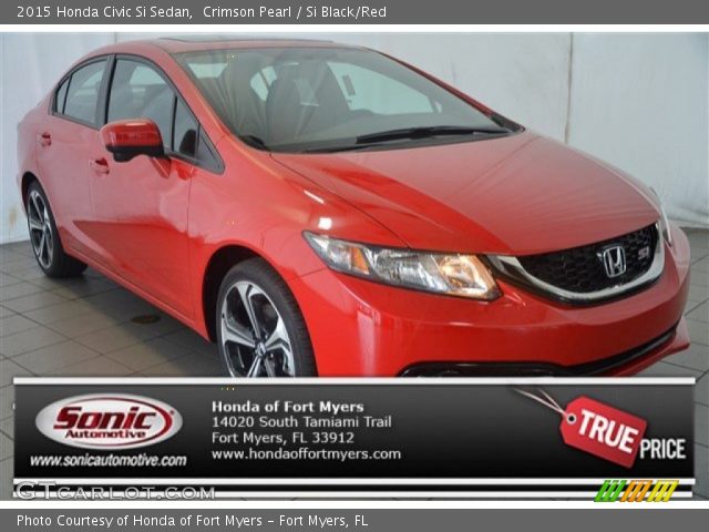 2015 Honda Civic Si Sedan in Crimson Pearl