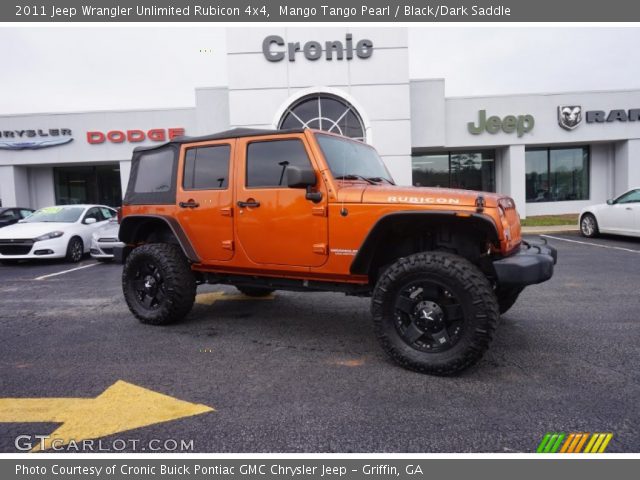 2011 Jeep Wrangler Unlimited Rubicon 4x4 in Mango Tango Pearl