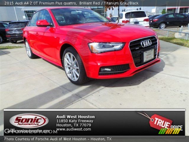 2015 Audi A4 2.0T Premium Plus quattro in Brilliant Red