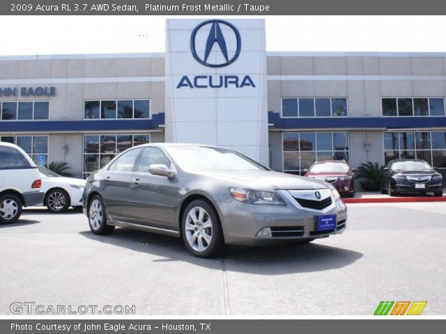 2009 Acura RL 3.7 AWD Sedan in Platinum Frost Metallic