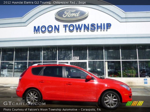 2012 Hyundai Elantra GLS Touring in Chilipepper Red