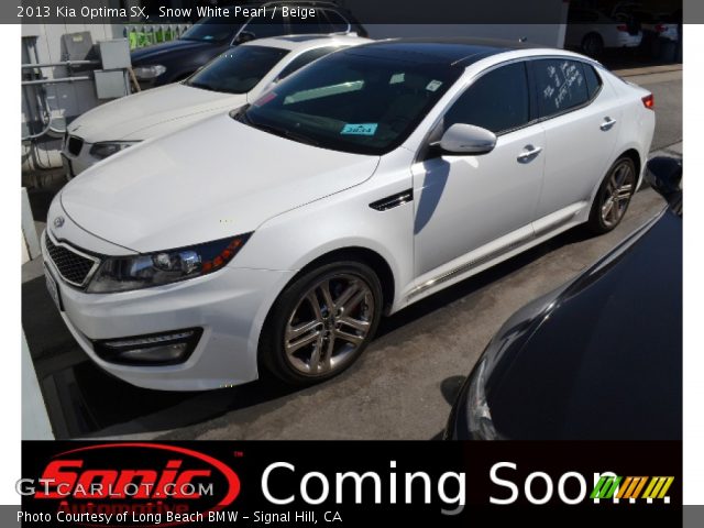 2013 Kia Optima SX in Snow White Pearl