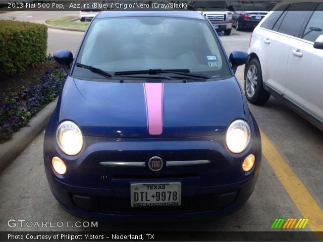 2013 Fiat 500 Pop in Azzuro (Blue)