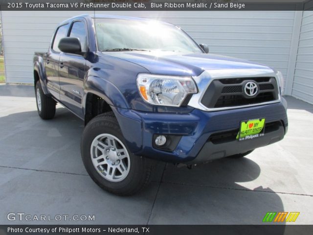 2015 Toyota Tacoma V6 PreRunner Double Cab in Blue Ribbon Metallic