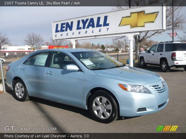 2007 Toyota Camry LE in Sky Blue Pearl