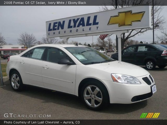 2008 Pontiac G6 GT Sedan in Ivory White