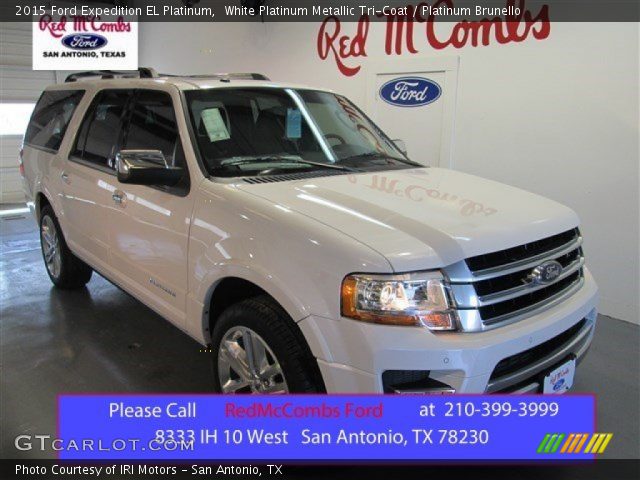 2015 Ford Expedition EL Platinum in White Platinum Metallic Tri-Coat