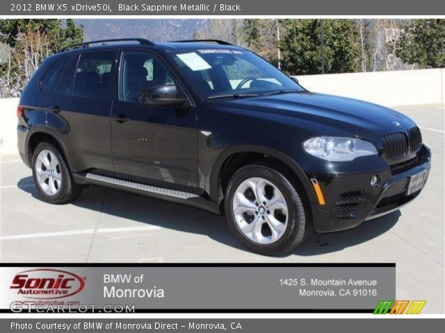 2012 BMW X5 xDrive50i in Black Sapphire Metallic