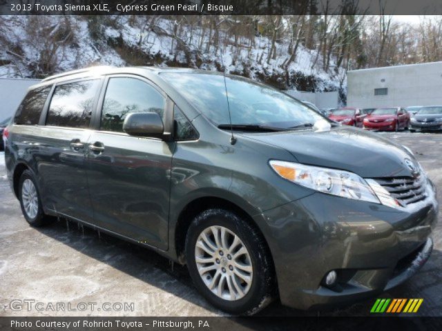 2013 Toyota Sienna XLE in Cypress Green Pearl