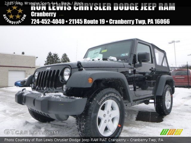 2015 Jeep Wrangler Sport 4x4 in Black