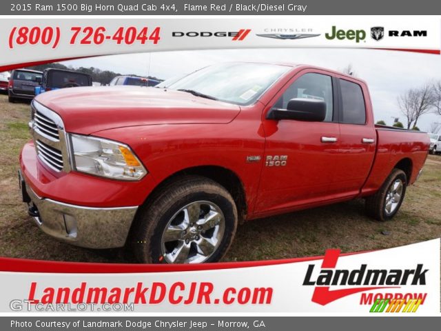 2015 Ram 1500 Big Horn Quad Cab 4x4 in Flame Red