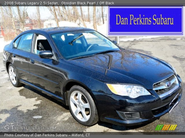 2008 Subaru Legacy 2.5i Sedan in Obsidian Black Pearl