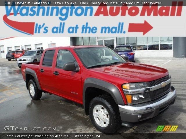 2005 Chevrolet Colorado LS Crew Cab 4x4 in Dark Cherry Red Metallic