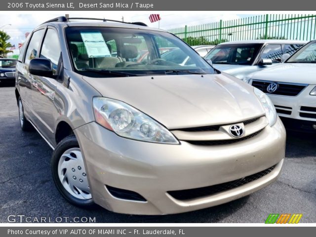 2006 Toyota Sienna LE in Desert Sand Mica