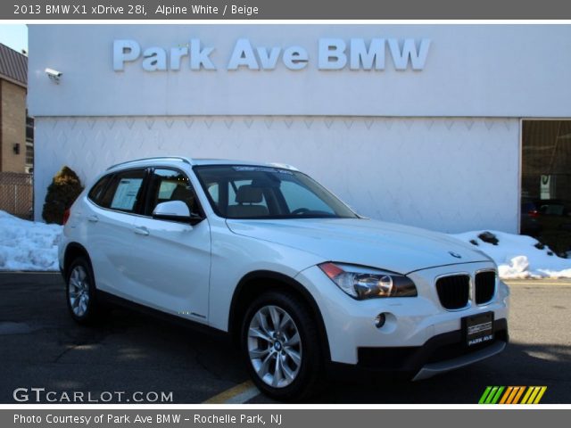 2013 BMW X1 xDrive 28i in Alpine White