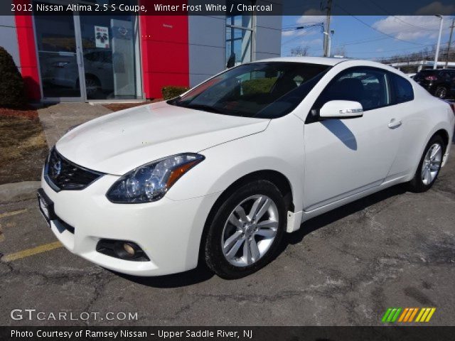 2012 Nissan Altima 2.5 S Coupe in Winter Frost White