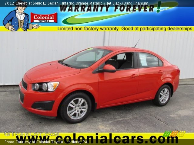 2012 Chevrolet Sonic LS Sedan in Inferno Orange Metallic
