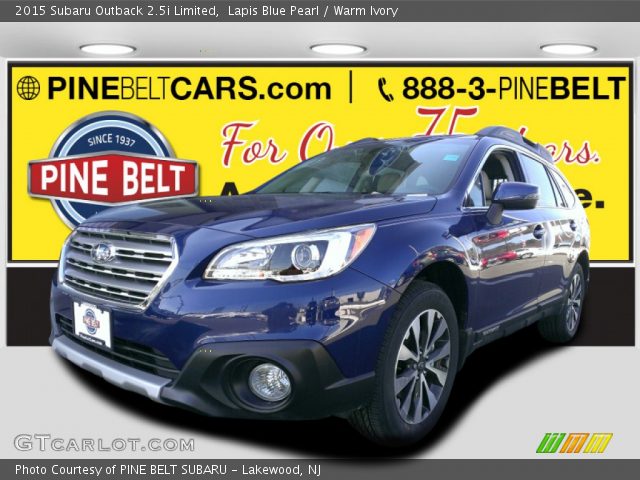 2015 Subaru Outback 2.5i Limited in Lapis Blue Pearl