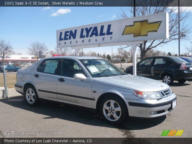 2001 Saab 9-5 SE Sedan in Silver Metallic