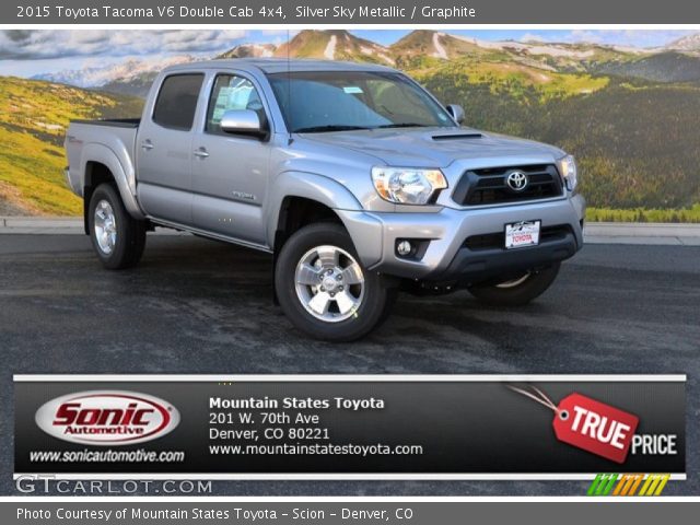 2015 Toyota Tacoma V6 Double Cab 4x4 in Silver Sky Metallic