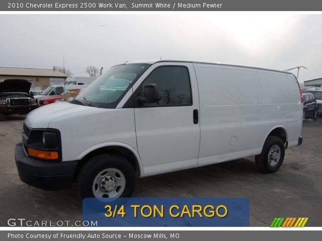 2010 Chevrolet Express 2500 Work Van in Summit White