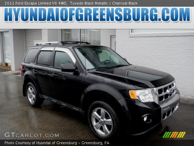 2011 Ford Escape Limited V6 4WD in Tuxedo Black Metallic