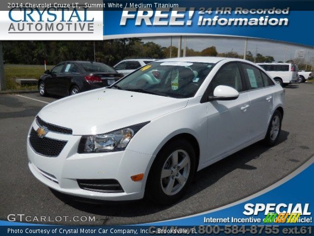 2014 Chevrolet Cruze LT in Summit White