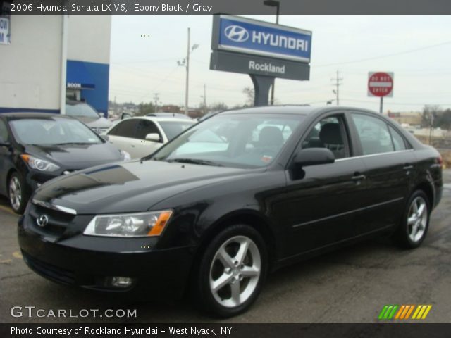 2006 Hyundai Sonata LX V6 in Ebony Black