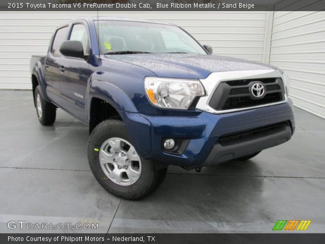 2015 Toyota Tacoma V6 PreRunner Double Cab in Blue Ribbon Metallic