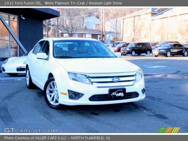 2012 Ford Fusion SEL in White Platinum Tri-Coat