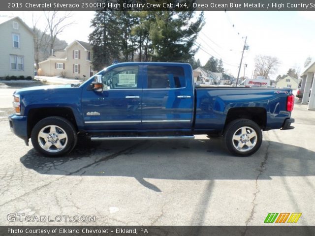 2015 Chevrolet Silverado 2500HD High Country Crew Cab 4x4 in Deep Ocean Blue Metallic